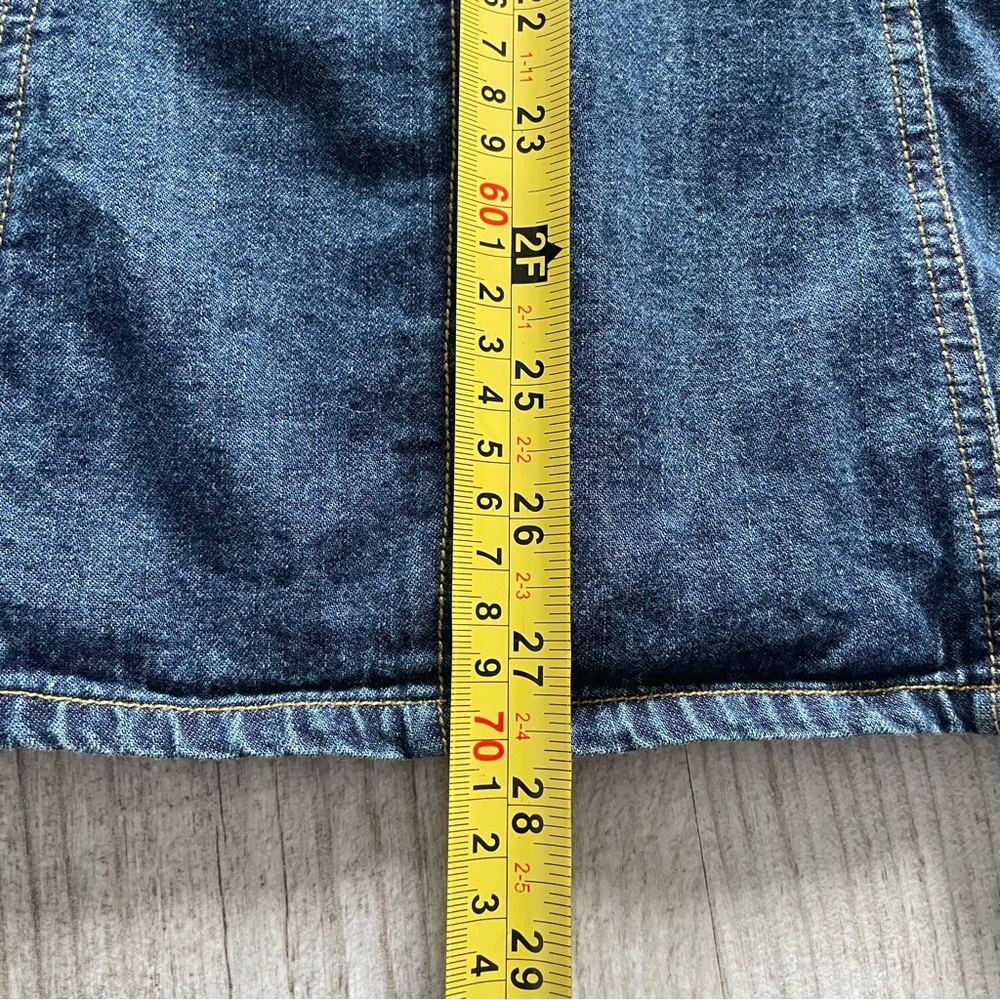 Jeans Dress w/Front pockets and Smocked Back-100% Cotton - Picture 5 of 5